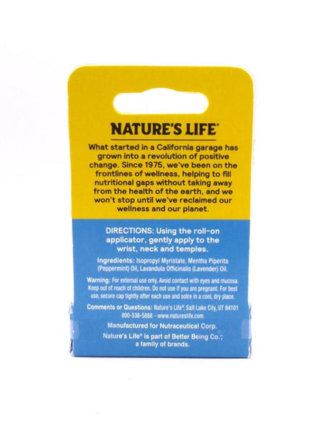 Natures Life Soothing Roll-On Peppermint Lavender 3ml