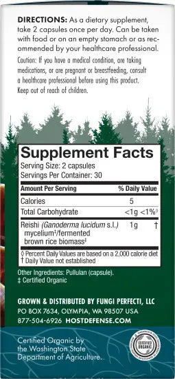 Host Defense Reishi 60 count