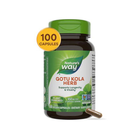 Nature's Way Gotu Kola Herb 100 Vgn Cp