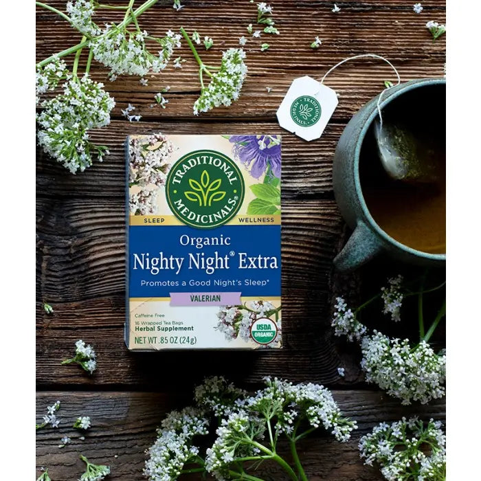 TRADITIONAL MEDICINALS TEAS Organic Nighty Night Valerian 16 BAG