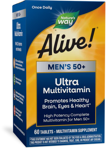 Nature's Way Alive!® Once Daily Men’s 50+ Ultra Potency 60 Tb