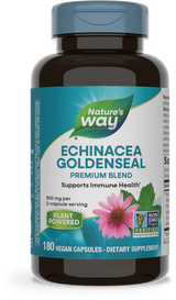 Nature's Way Echinacea Goldenseal Premium Blend 180 Vgn Cp