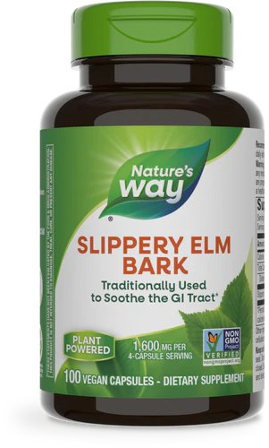 Nature's Way Slippery Elm Bark 100 Vgn Cp