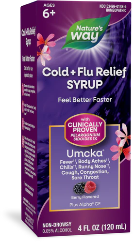 Nature's Way Umcka® Cold+Flu Berry Syrup 4 Fl Oz