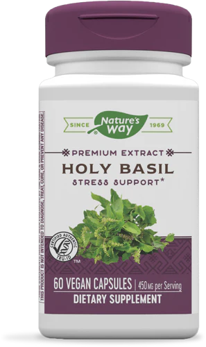 Nature's Way Holy Basil Premium Extract 60 Vgn Cp