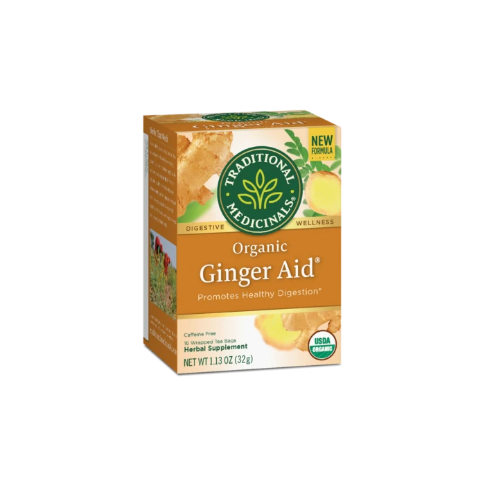 TRADITIONAL MEDICINALS TEAS Ginger Aid Tea 16 BAG