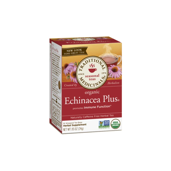 TRADITIONAL MEDICINALS TEAS Organic Echinacea Plus Tea 16 BAG