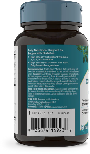 Nature's Way Completia® Diabetic Complete Multi-Vitamin (iron-free) 60 Tb