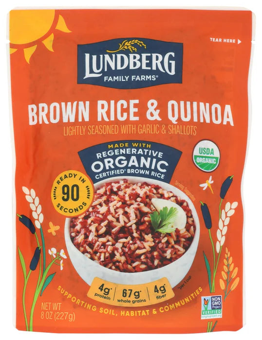 LUNDBERG FAMILY FARMS Brown Rice Quinoa Blend 6/8 OZ