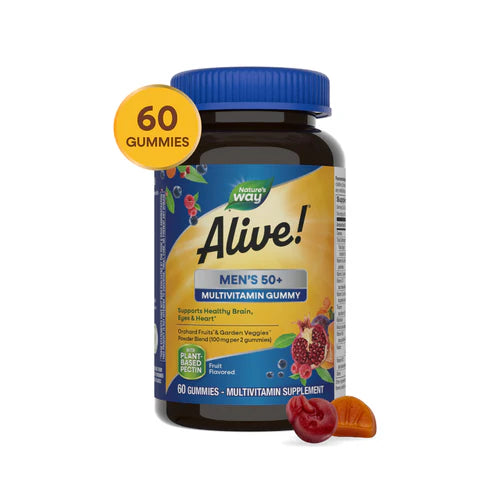 Nature's Way Alive!® Men's 50+ Gummy Vitamins 60 Gummies