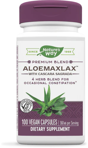 Nature's Way AloeMaxLax™ with Cascara Sagrada Premium Blend 100 Vgn Cp