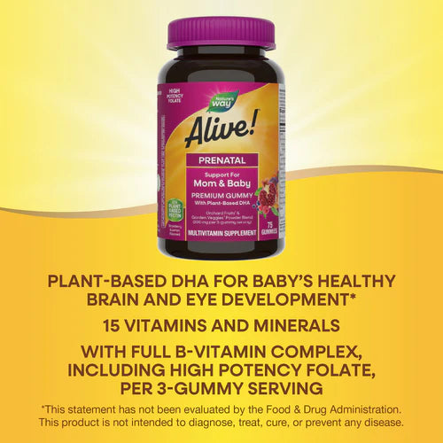 Nature's Way Alive!® Prenatal Gummy Vitamins 75 Gummies