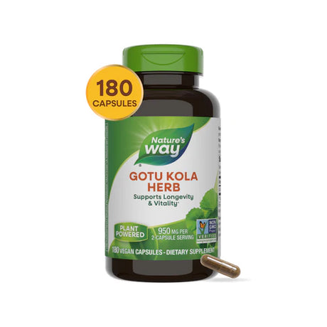 Nature's Way Gotu Kola Herb 180 Vgn Cp