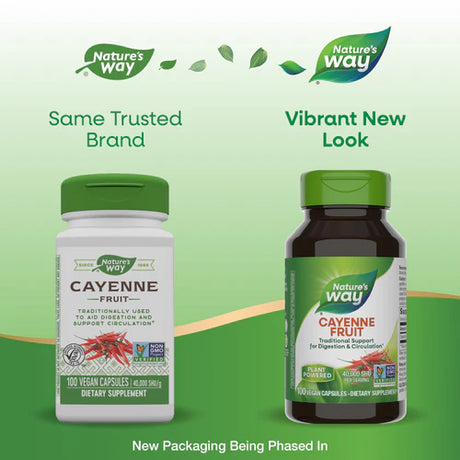 Nature's Way Cayenne Fruit 40,000 SHU 100 Vgn Cp