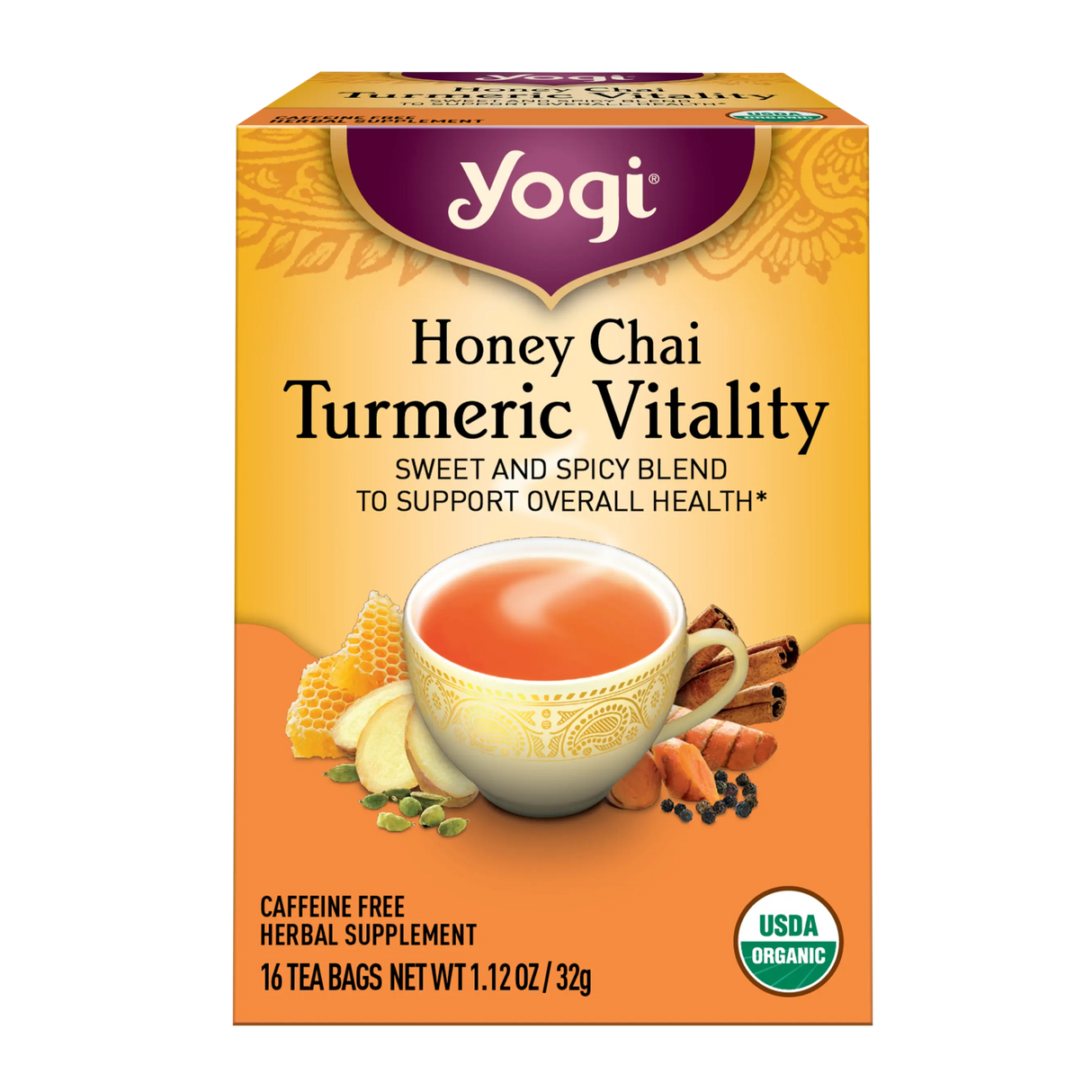 YOGI TEA Honey Chai Turmeric Vitality 16 BAG