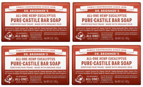 DR. BRONNER'S MAGIC SOAPS ORGANIC CASTILE BAR SOAP EUCALYPTUS 5OZ