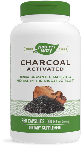 Nature's Way Activated Charcoal (green lbl) 360 Cp