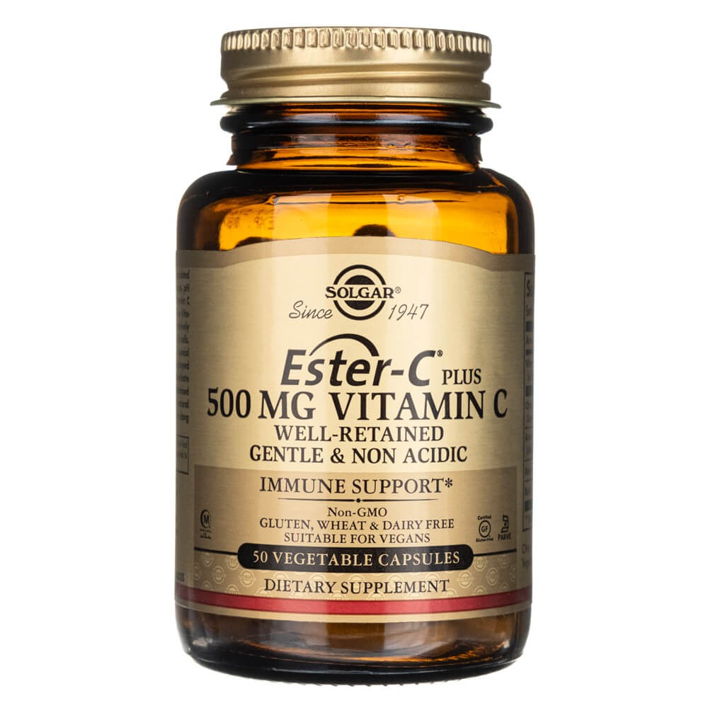 Solgar Ester-C® Plus 500 mg Vitamin C Vegetable Capsules (Ester-C® Ascorbate Complex) 50V cap