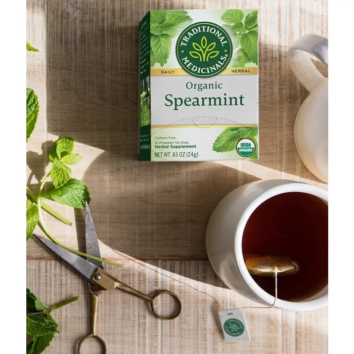 TRADITIONAL MEDICINALS TEAS Organic Spearmint 16 BAG