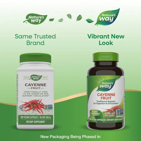 Nature's Way Cayenne Fruit 40,000 SHU 180 Vgn Cp