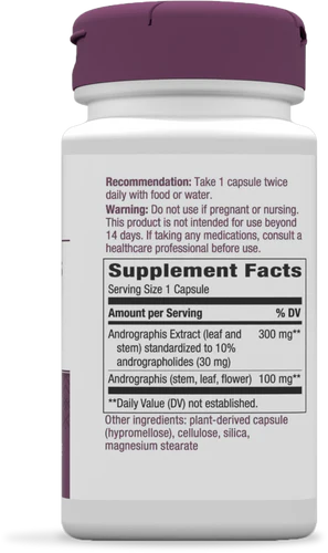 Nature's Way Andrographis Premium Extract 60 Vgn Cp