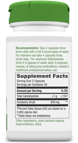 Nature's Way Cranberry Fruit 100 Vgn Cp