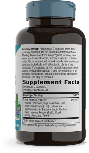 Nature's Way Echinacea Goldenseal Premium Blend 180 Vgn Cp