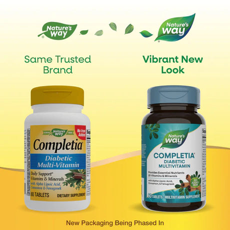 Nature's Way Completia® Diabetic Complete Multi-Vitamin (iron-free) 60 Tb