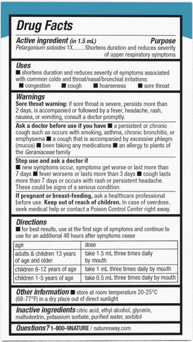 Nature's Way Umcka® ColdCare 99.9% Alcohol-Free Drops 1 Fl Oz