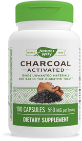 Nature's Way Activated Charcoal (green lbl) 100 Cp