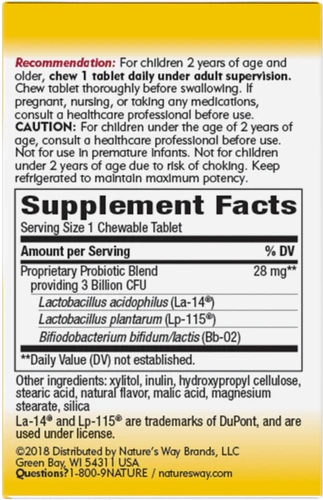 Nature's Way Primadophilus® Kids Cherry (Refrig) 30 Chw Tb