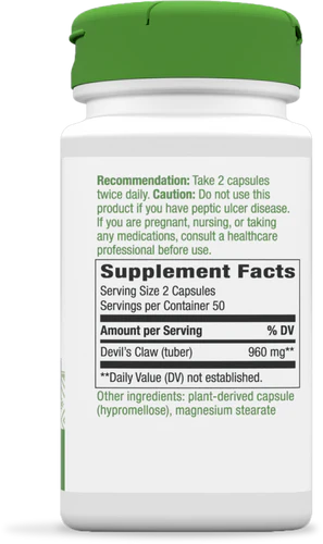 Nature's Way Devil’s Claw Secondary Root 100 Vgn Cp