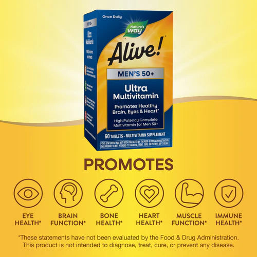 Nature's Way Alive!® Once Daily Men’s 50+ Ultra Potency 60 Tb