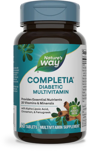 Nature's Way Completia® Diabetic Complete Multi-Vitamin (iron-free) 60 Tb