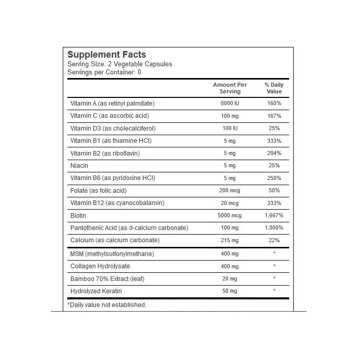 Zhou Nutrition Hairfluence 60ct