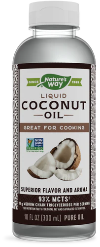 Nature's Way Coconut Oil, Liquid (Nutr. Facts) 10 Fl Oz